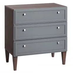 Комод 3 ящика Нортон (К) Серый / Norton