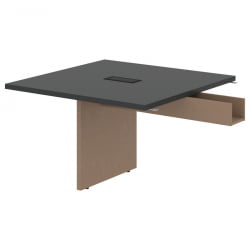 Стол для заседаний приставной ВЕЛИОН ВФCТ 1212 Яшма черный Кобра / VELION VFCT