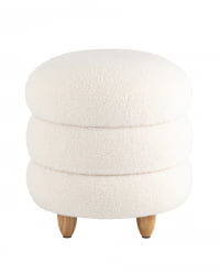 Пуф с ящиком Винни Л Тедди белый / L