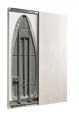 Узкий шкаф в прихожую Ирон Слим Еко (правый, купе) Беленый дуб / Iron Slim Eco