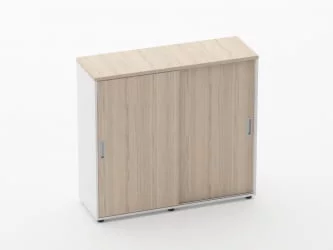 Тумба-купе высокая для рабочего модуля Дека 9.03.125 Туя/Белый / Deka