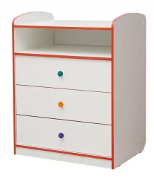 Детский комод с 3-мя ящиками Юниор-10 Белый