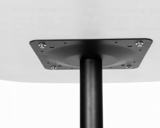 Дизайнерский стол ДОБРИН ОТИС (белая столешница, черное основание) / DOBRIN OTIS