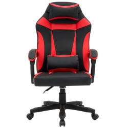 Кресло компьютерное CРОМЕКС (КРОМЕКС) Старт ГМ-105 экокожа черное/красное / CROMEX Start GM-105