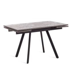 Стол ВИГО ЛДСП/ХПЛ/металл, 120 кс 80 кс 30 х 30 х 75 см, Мрамор черный/черный / VIGO ЛДСП/HPL/металл, x x