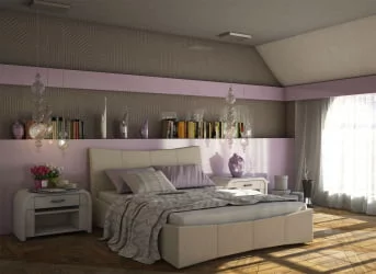 Кровать с мягким изголовьем Бежевый_68180