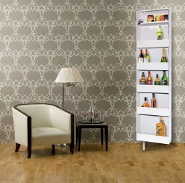 Поворотный шкаф в белом стекле Дриве СП Белый / Drive SP