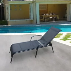 Шезлонг-лежак Бирма-1 МC-2051А Блаcк / MC-2051A Black