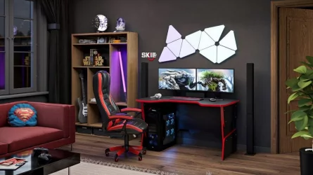 Компьютерный стол СКИЛЛ ССТГ 1385 Металлик / SKILL SSTG