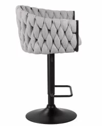 Стул барный ДОБРИН ЛЕОН Серая ткань ЛАР 275-17 / DOBRIN LEON LAR