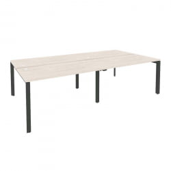 Рабочая станция на П-образном м/к ОНИКС О.МП-Д.РС-4.3.7 Денвер Светлый/Антрацит / ONIX O.MP-D.RS-4.3.7