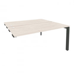 Стол-приставка двойной на П-образном м/к к опорным элем. ОНИКС О.МП-Д.СПР-4.7 Денвер Светлый/Антрацит / ONIX O.MP-D.SPR-4.7