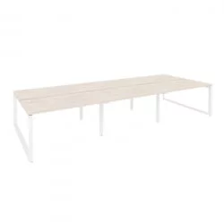 Рабочая станция на О-образном м/к ОНИКС О.МО-Д.РС-6.3.8 Денвер Светлый/Белый / ONIX O.MO-D.RS-6.3.8