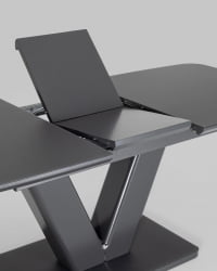 Обеденный стол Вильнюс раскладной 160-200кс90 Серый / 160-200x90