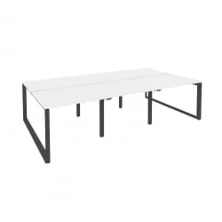 Рабочая станция на О-образном м/к ОНИКС О.МО-Д.РС-6.1.8 Белый Бриллиант/Антрацит / ONIX O.MO-D.RS-6.1.8