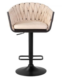 Стул барный ДОБРИН ЛЕОН (бежевая ткань (ЛАР 275-1)) 2 шт / DOBRIN LEON (LAR