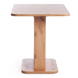 Раздвижной стол СМАРТ ЛДСП, 105-140х68,6х75 см, Дуб вотан/Белый / SMART