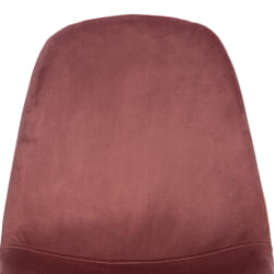 Стул со спинкой БРЕЕЗЕ (мод. 4724) вельвет/металл, 44 х 53 х 87 см, Корал (коралловый) ХЛР44 / белый / BREEZE (mod. Coral HLR44