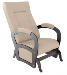 Кресло-качалка (глайдер) Кемпинг Мартин экокожа Крем