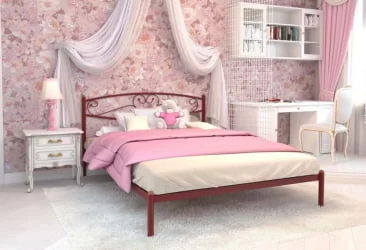 Кровать 180 на 190 Каролина 1800х1900 Красная