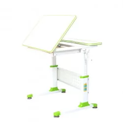 Парта растущая РИФФОРМА Комфорт-80 Белый Зеленый / RIFFORMA Comfort-80