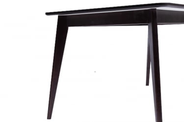 Стол обеденный Пегас 120кс75 Эмаль белая Морилка Дуб золотой / 120x75