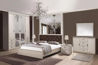 Тумба прикроватная Габриэлла 06.34 Вудлайн кремовый Аруша венге