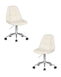 Офисное кресло для персонала ДОБРИН МОНТЙ (кремовый) 2 шт / DOBRIN MONTY
