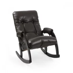 Кресло-качалка Модель 67 венге / Вегас лите амбер / Vegas lite amber