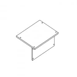 Столешница одноместная АЛц.С1Д-22/2