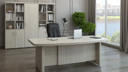 Комплект мебели для кабинета руководителя Бостон 04 Ясень / Boston