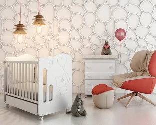 Кроватка для новорожденных Микуна Глобито 120кс60 Вхите / Micuna Globito 120x60 White