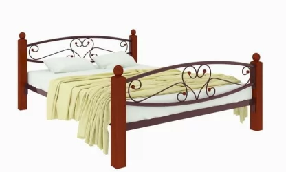 Кровать Каролина Лукс плус 1400х2000 Медная / Lux plus
