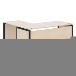 Стол письменный угловой правый КСТЕН-КП КСКПCТ 1615 Р Бук Тиара Антрацит / XTEN-QP XQPCT R