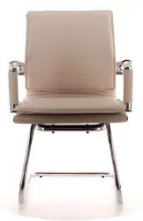 Кресло для посетителей Нерей CФ экокожа Бежевый / Nerey CF