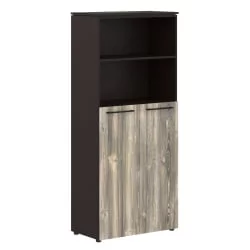 Шкаф с глухими средними дверьми МХC 85.6 Дуб Базель/Венге Магия / MHC