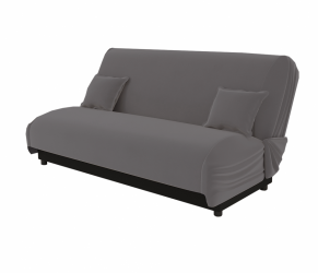 Диван прямой Париж (Берхоусе) Цвет фасада: Серый; Тип: Прямой; Материал фасада: Металл/Велюр / (Berhouse)