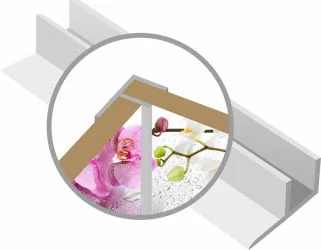 Профиль для стеновой панели Ф-3 белый / F-3