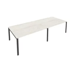 Переговорный стол (2 столешницы) Метал Сйстем Б.ПРГ-2.4 Наварра/Антрацит / Metal System