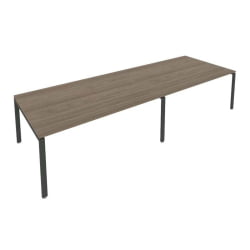 Переговорный стол (2 столешницы) Метал Сйстем Б.ПРГ-2.5 Вяз/Антрацит / Metal System