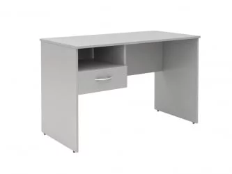 Стол письменный (С-1200) Л с левой подвесной тумбой Серый / (S-1200) L