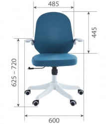 Детское компьютерное кресло CХАИРМАН CХ107 ткань голубой (М) / CHAIRMAN CH107 (M)
