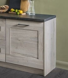 ЗН  заглушка нижняя(820), Дублин (820*16*570) Дуб галифакс белый, 21505