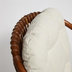 ТЕРРАСНЫЙ КОМПЛЕКТ НЕВ БОГОТА (2 кресла + стол) /с подушками/ ротанг, кресло 61х67х78,5 см, диаметр стола 50см, коко бровн (коричневый кокос) / NEW BOGOTA coco brown