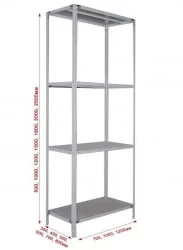 Стеллаж офисный СТФ 1064-2.0