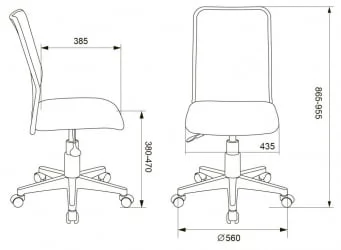 Кресло детское Бюрократ КД-9 (пластик белый) Салатовый / KD-9