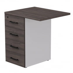 Тумба приставная с топом Еверпроф ЕВО 254Т2203 Дуб Пасадена Белый / Everprof EVO