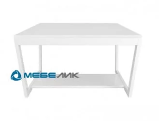 Стеклянный стол БеаутйСтйле 1 Белый / BeautyStyle