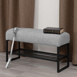 Банкетка Чарли Лукс/Чарли Люкс БО велюр/букле, ВТ шапе силвер / Charli Lux/Чарли VT shape silver