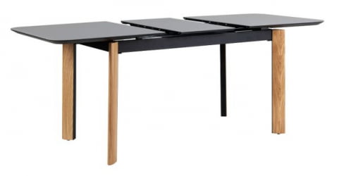 Стол раскладной Комби Гласс 120-150 Аутоматиc Натур/Дэрк матте гласс / Combi Glass Automatic Natur/Dark matte glass